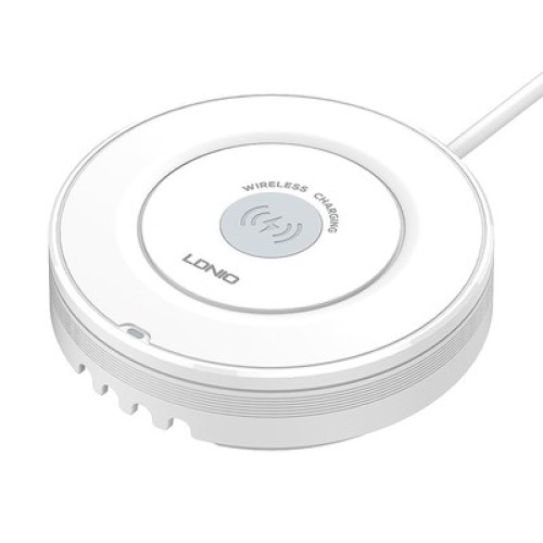 LDNIO LDNIO σταθμός φόρτισης AW003, USB-C/3x USB/wireless, 32W, PD/QC, λευκός