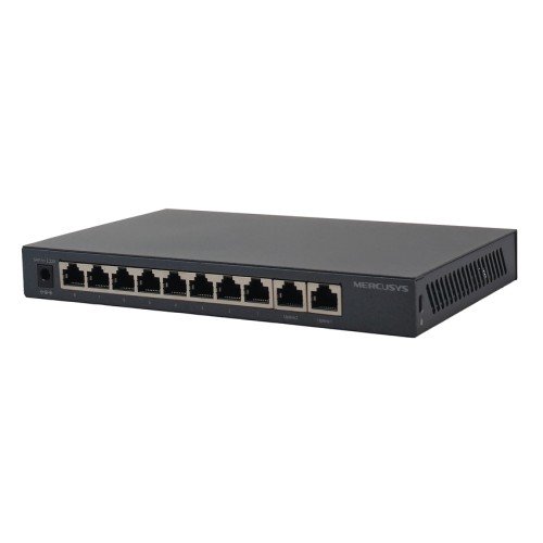 MERCUSYS MERCUSYS Desktop Switch MS110GMP, 8x 10/100/1000Mbps PoE+, 2x Gigabit, Ver. 1.0