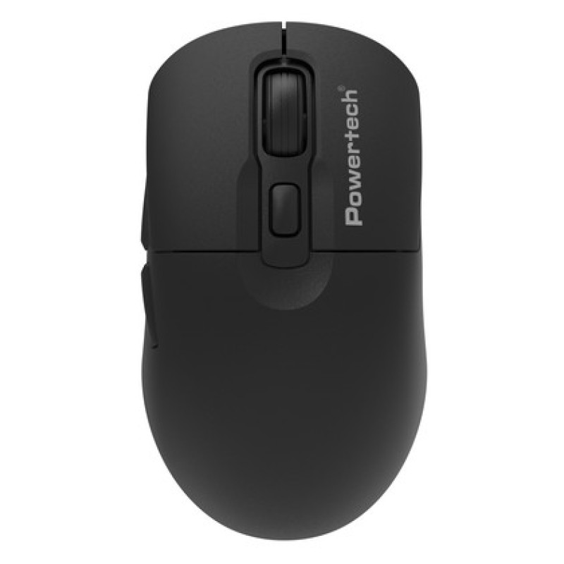 Powertech POWERTECH ασύρματο ποντίκι PT-1543, 2.4GHz & Bluetooth, έως 2400DPI, αθόρυβο, μαύρο