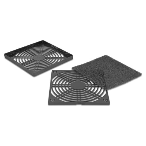 DELOCK DELOCK σχάρα για 120mm ανεμιστήρα 67313 με φίλτρο σκόνης, πλαστική, μαύρη