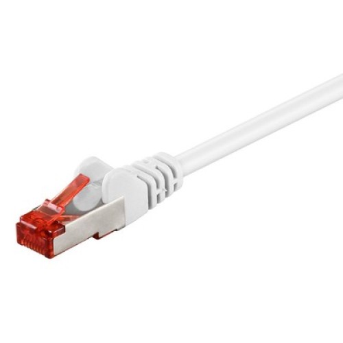 GOOBAY GOOBAY καλώδιο δικτύου 93501, CAT 6 S/FTP, copper, 250MHz, 0.5m, λευκό