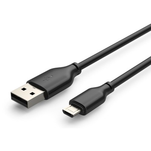 CABLETIME CABLETIME καλώδιο micro USB σε USB CT-C165-05G, 2.4A, 480Mbps, 0.25m, μαύρο