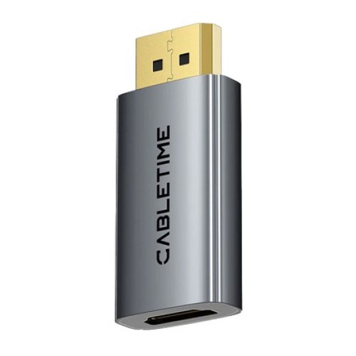 CABLETIME CABLETIME αντάπτορας DisplayPort σε HDMI CT-DMHF4K-AG3, 4K/30Hz, γκρι