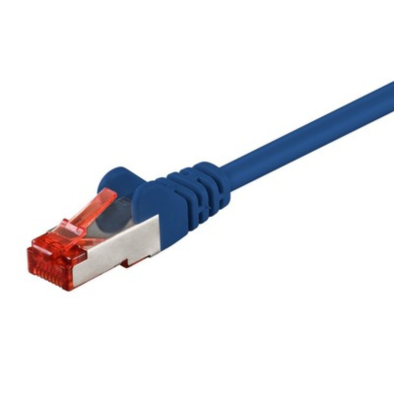 GOOBAY GOOBAY καλώδιο δικτύου 92452, CAT 6 S/FTP, copper, 250MHz, 0.15m, μπλε