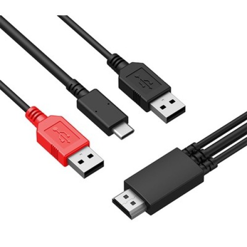 XP-PEN XP-PEN HDMI σε USB-C & 2x USB SPE40 για ταμπλέτα σχεδίασης, 1.5m, μαύρο