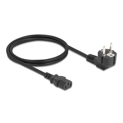 DELOCK DELOCK καλώδιο τροφοδοσίας 81299, 3x 0.75mm², 1m, μαύρο