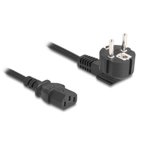 DELOCK DELOCK καλώδιο τροφοδοσίας 81299, 3x 0.75mm², 1m, μαύρο