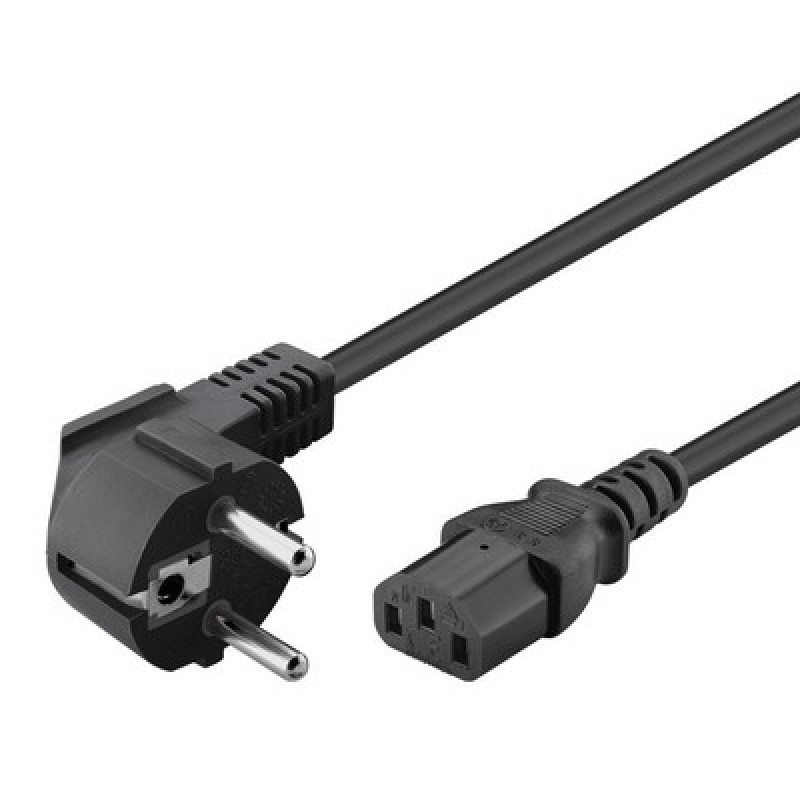 Powertech POWERTECH καλώδιο τροφοδοσίας CAB-P044, 3x 1.00mm², copper, 1.5m, μαύρο