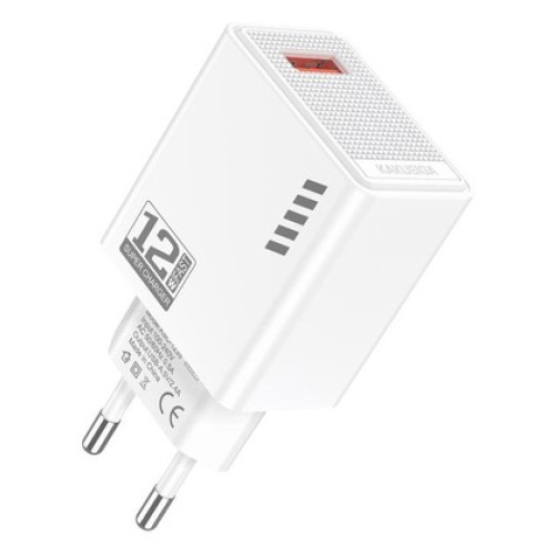 KAKUSIGA KAKUSIGA φορτιστής τοίχου KSC-1235, USB, 12W, λευκός