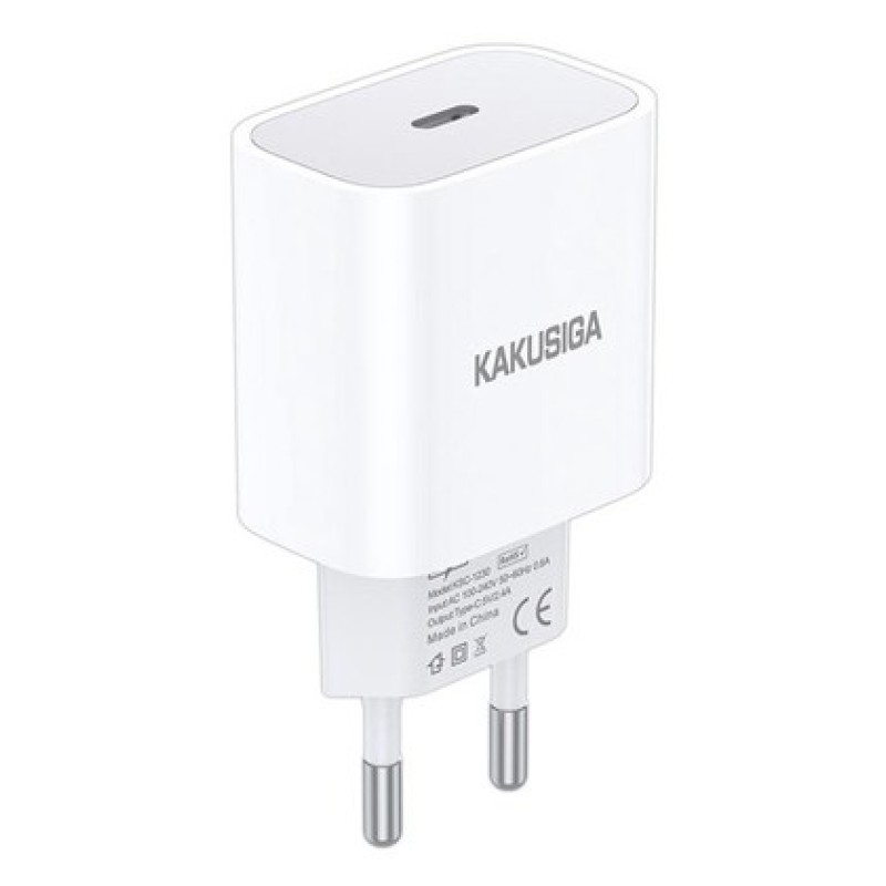 KAKUSIGA KAKUSIGA φορτιστής τοίχου KSC-1230, USB-C, 2.4A, λευκός