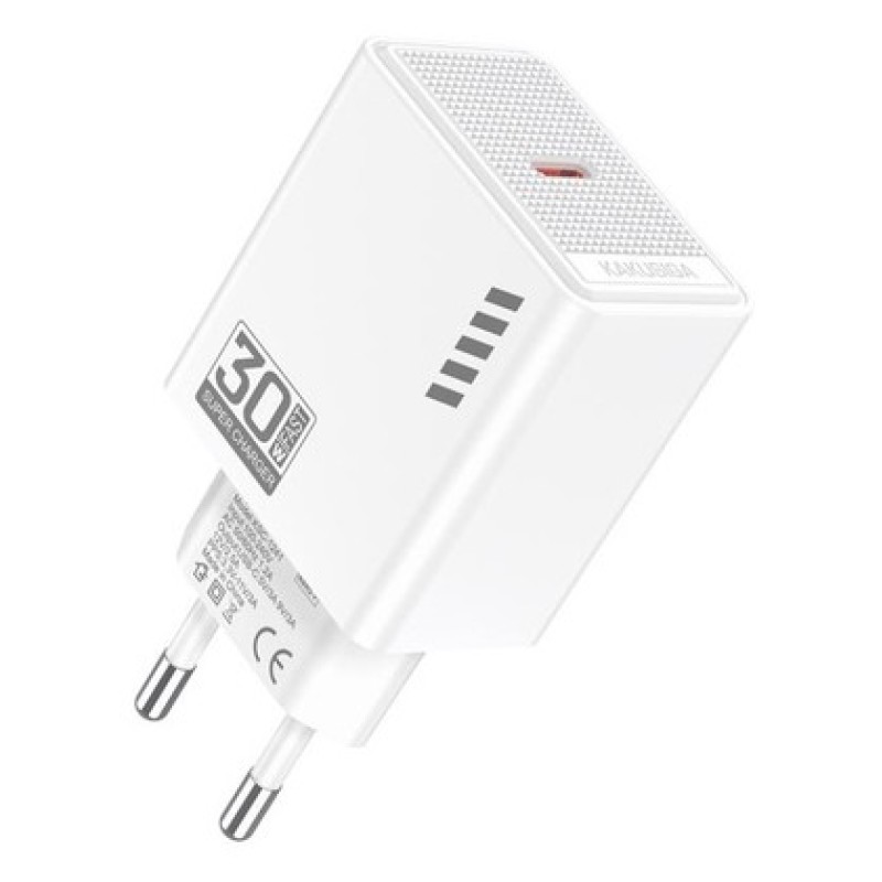 KAKUSIGA KAKUSIGA φορτιστής τοίχου KSC-1241, USB-C, 30W, λευκός