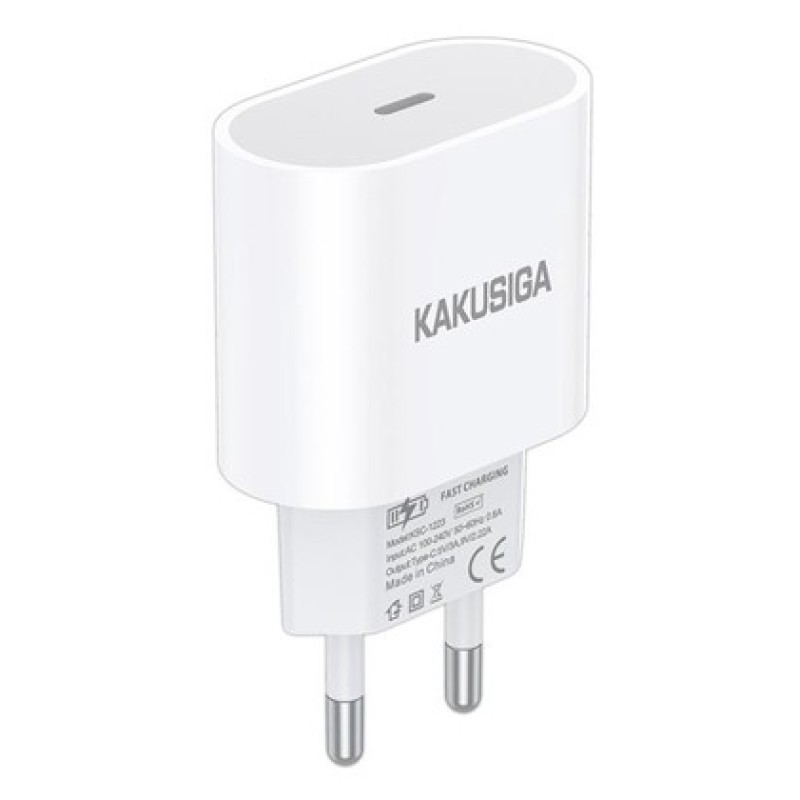 KAKUSIGA KAKUSIGA φορτιστής τοίχου KSC-1223, USB-C, 20W, λευκός