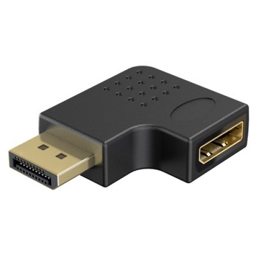 GOOBAY GOOBAY αντάπτορας DisplayPort 77132, 8K/144Hz, γωνιακός, μαύρος