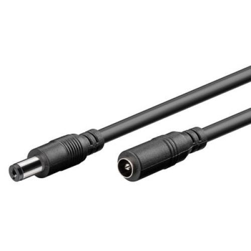 GOOBAY GOOBAY καλώδιο προέκτασης τροφοδοσίας 76635, 5.5x2.1mm, 1.5m, μαύρο