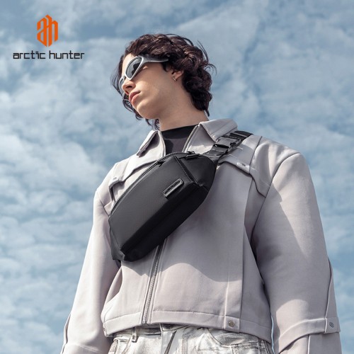 Arctic Hunter ARCTIC HUNTER τσάντα Crossbody XB00837, 3.5L, μαύρη