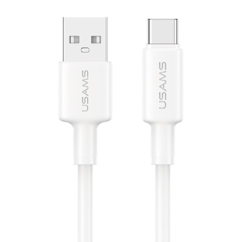 USAMS USAMS καλώδιο USB-C σε USB SJ761, 3A 18W, 480Mbps, 1m, λευκό