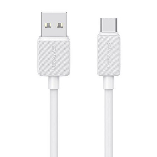 USAMS USAMS καλώδιο USB-C σε USB US-SJ693, 3A, 480Mbps, 2m, λευκό