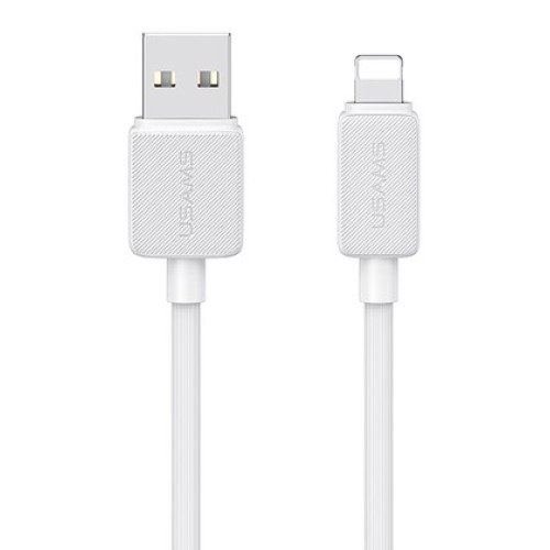 USAMS USAMS καλώδιο Lightning σε USB US-SJ694, 2.4A, 480Mbps, 2m, λευκό