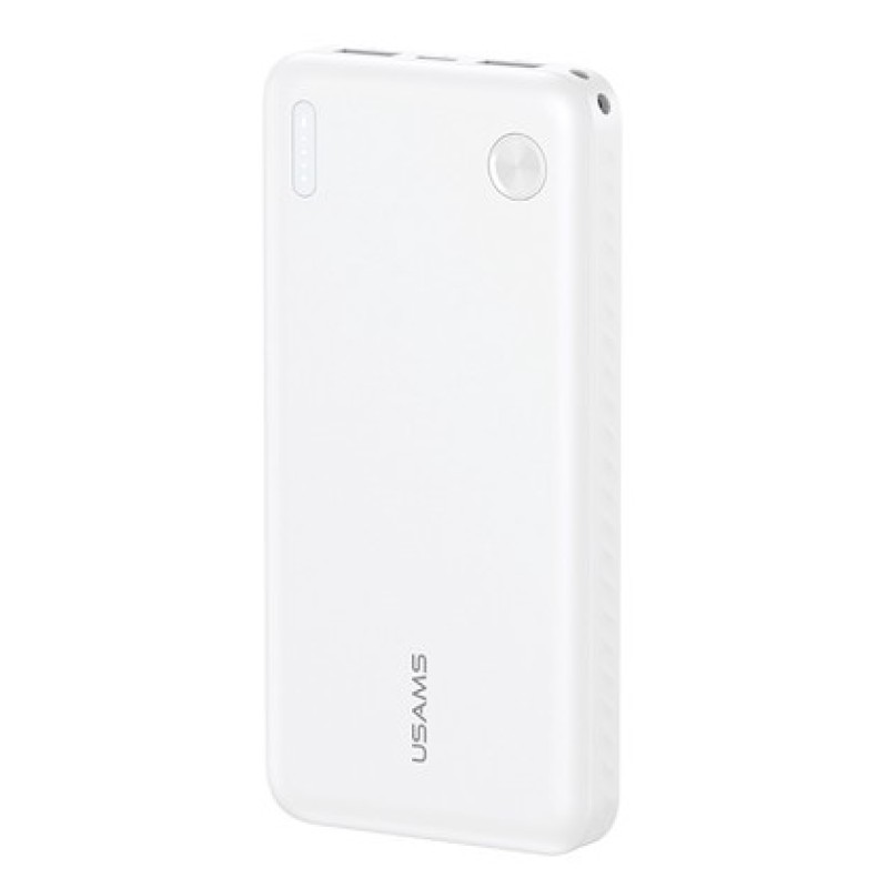 USAMS USAMS power bank CD253, 2x θύρες εξόδου, 10000mAh, 10W, λευκό
