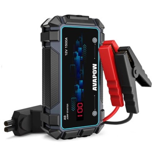 AVAPOW AVAPOW εκκινητής μπαταρίας αυτοκινήτου A9 με φακό, 12V/2500A, 8000mAh