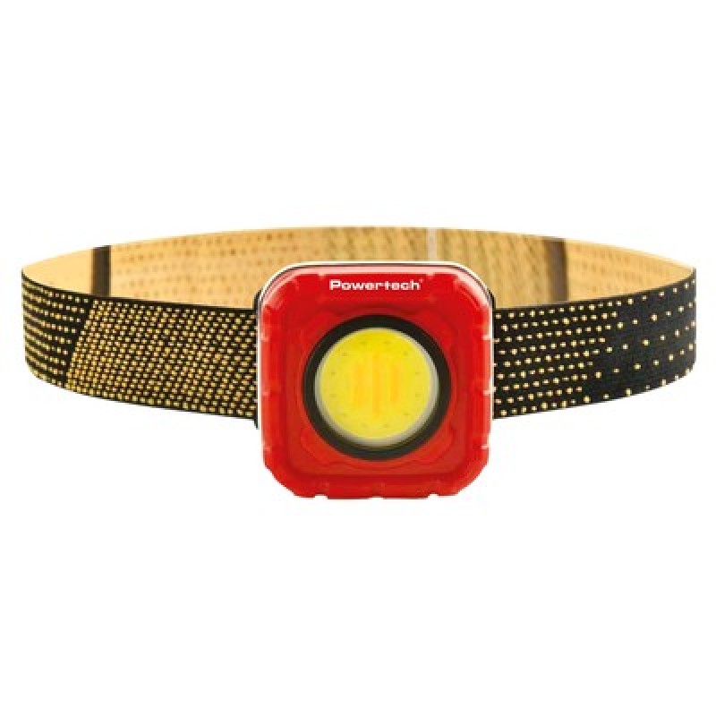 Powertech POWERTECH LED φακός κεφαλής PT-1548, 4 σε 1, επαναφορτιζόμενος, 950lm, IP64, κόκκινος