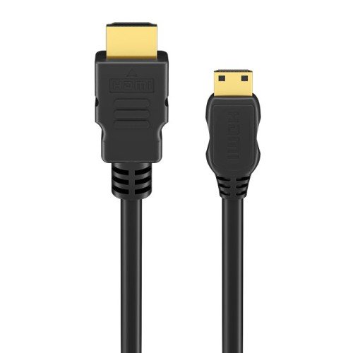 GOOBAY GOOBAY καλώδιο mini HDMI σε HDMI 74081 με Ethernet, 4K/60Hz, 18 Gbps, 1m, μαύρο