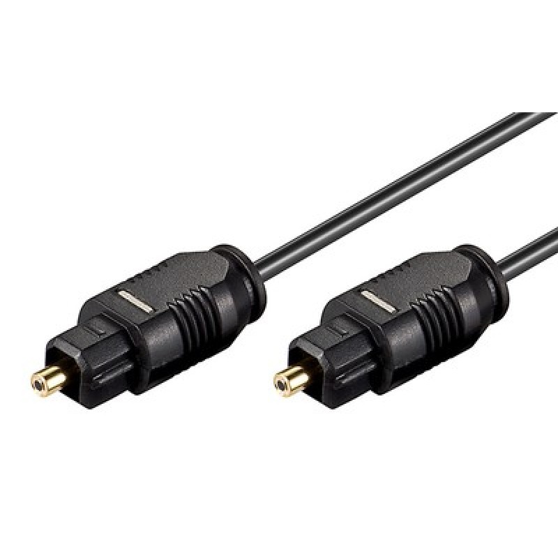 GOOBAY GOOBAY καλώδιο ήχου Toslink 50563, gold plated, 2.2mm, 0.5m, μαύρο