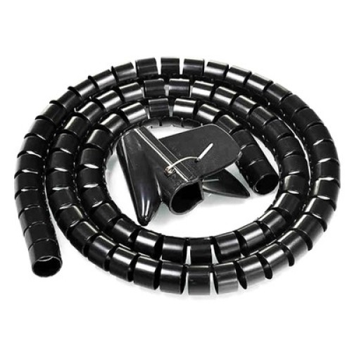 Powertech POWERTECH δεματικό καλωδίων TIES-083, πλαστικό, Φ20mm, 2m, μαύρο