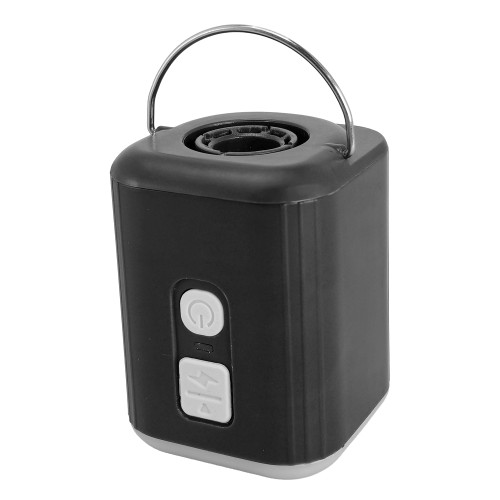 Powertech POWERTECH μίνι τρόμπα PT-1554 με φακό, 5W, επαναφορτιζόμενη, μαύρη