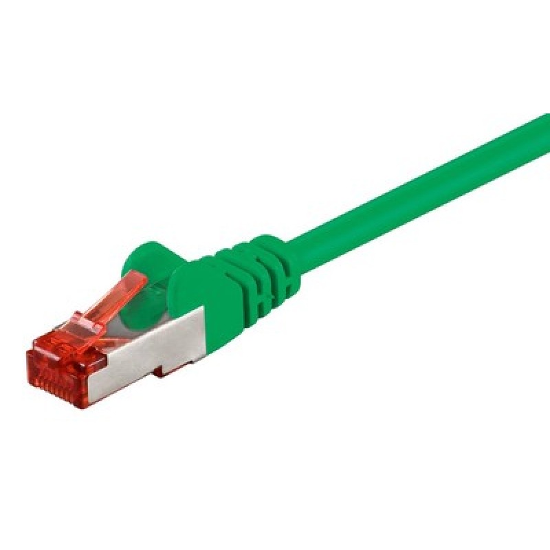 GOOBAY GOOBAY καλώδιο δικτύου 92454, CAT 6 S/FTP, copper, 250MHz, 0.15m, πράσινο