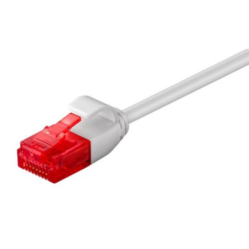 GOOBAY GOOBAY καλώδιο δικτύου 71545, CAT 6 U/UTP, slim, copper, 250MHz, 0.15m, γκρι