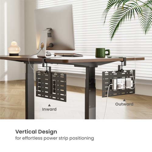 Brateck BRATECK cable management γραφείου CC11-20-1, μεταλλικό, 384x63x307mm, μαύρο