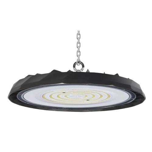Powertech POWERTECH LED φωτιστικό καμπάνα PT-1557, 100W, 6500K, Φ30x4cm, IP65, μαύρο