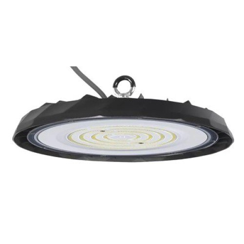 Powertech POWERTECH LED φωτιστικό καμπάνα PT-1557, 100W, 6500K, Φ30x4cm, IP65, μαύρο