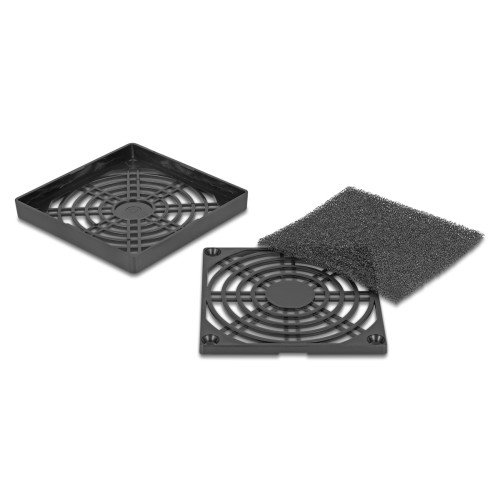 DELOCK DELOCK σχάρα για 80mm ανεμιστήρα 67311 με φίλτρο σκόνης, πλαστική, μαύρη