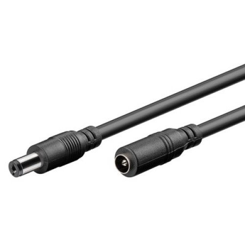 GOOBAY GOOBAY καλώδιο προέκτασης τροφοδοσίας 71400, 5.5x2.1mm, 10m, μαύρο