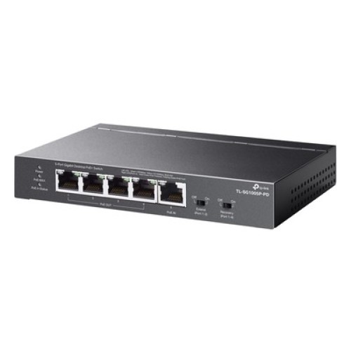 TP-Link TP-LINK desktop switch TL-SG1005P-PD, 5x Gigabit θύρες, PoE+, UN/1.0