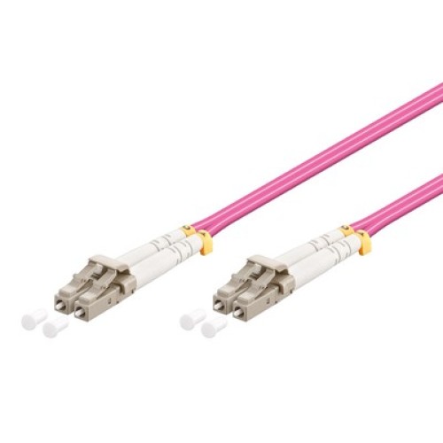 GOOBAY GOOBAY καλώδιο οπτικής ίνας LC-UPC 95933, Multimode OM4, 0.5m, βιολετί