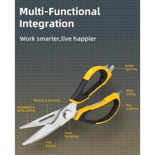 DELI DELI ψαλίδι πολλαπλών χρήσεων DL358019, 225mm