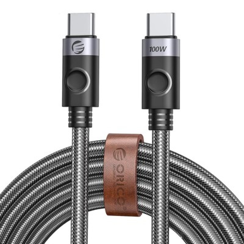 ORICO ORICO καλώδιο USB-C C2CZ, 100W, 480Mbps, 1m, μαύρο