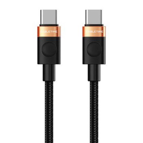 CABLETIME CABLETIME καλώδιο USB-C CT-CM60, 60W, 480Mbps, 1m, μαύρο