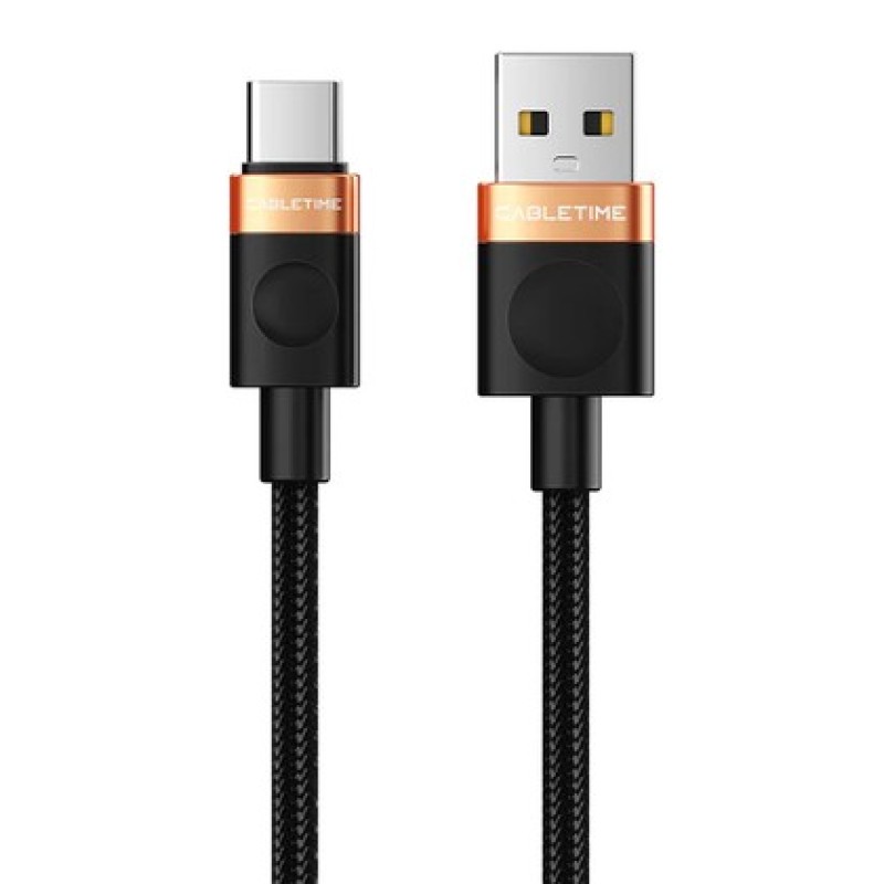 CABLETIME CABLETIME καλώδιο USB-C σε USB CT-AMCM2A, 2A, 480Mbps, 1m, μαύρο