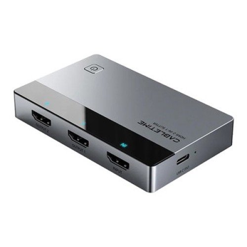 CABLETIME CABLETIME HDMI splitter CT-HSP4K2-AG, 1 σε 2, 4K/60Hz, uni-directional, γκρι