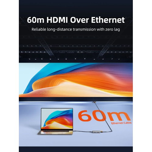 CABLETIME CABLETIME HDMI video extender CT-HEHD-FG60 μέσω καλωδίου RJ45, 1080p/60Hz, έως 60m