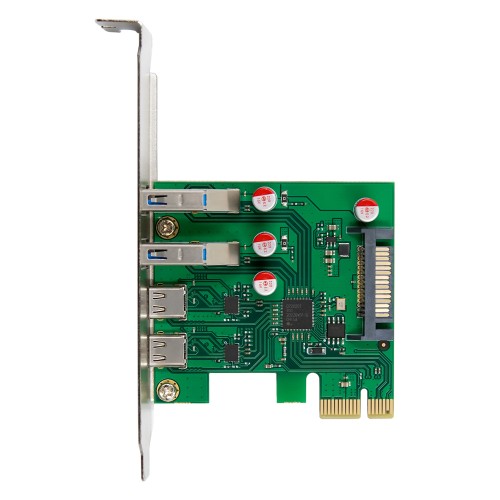 Powertech POWERTECH κάρτα επέκτασης PCIe σε 2x USB & 2x USB-C ST632, 5Gbps, NEC D720201