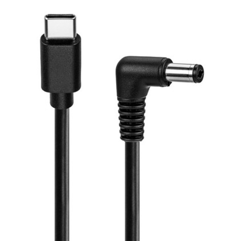 GOOBAY GOOBAY καλώδιο τροφοδοσίας USB-C σε DC 78968, 5.5x2.5mm, 0.5m, μαύρο