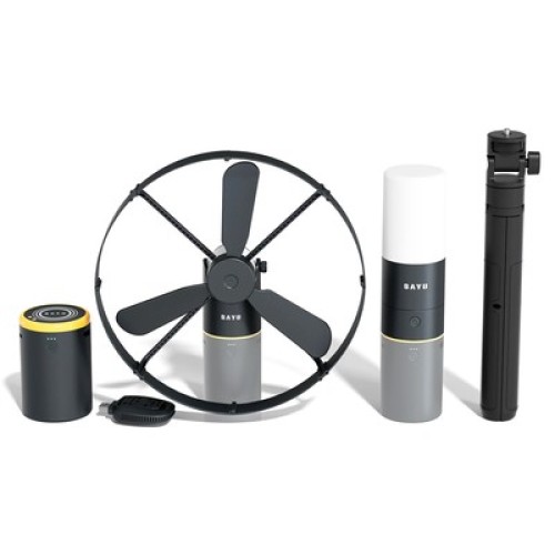 BAYU BAYU camping kit με powerbank/ανεμιστήρα/φωτιστικό/συσκευή για κουνούπια C-Pro