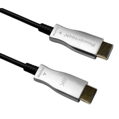Powertech POWERTECH καλώδιο HDMI 2.1 CAB-H194 με Ethernet, 8K/60Hz, 48 Gbps, 20m, μαύρο