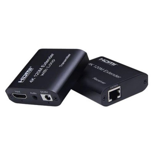 Powertech POWERTECH HDMI video extender CAB-H195 μέσω καλωδίου RJ45, 4K/30Hz, με loop, έως 120m