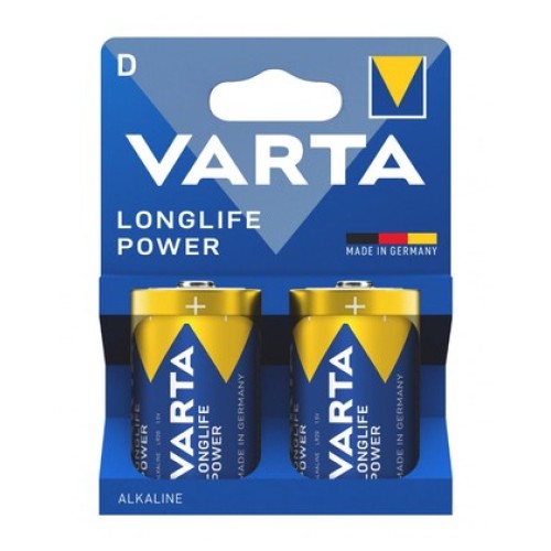 Varta VARTA αλκαλικές μπαταρίες Longlife Power, D/LR20, 1.5V, 2τμχ